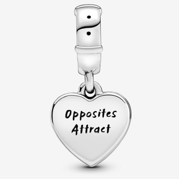 Authentic Pandora x Disney Lady and the Tramp Heart Dangle Charm Sterling Silver - Picture 4 of 15